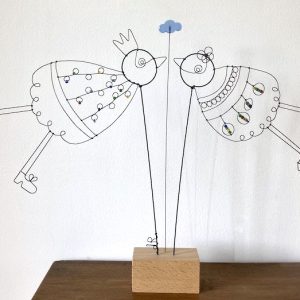 Couple oiseaux amoureux