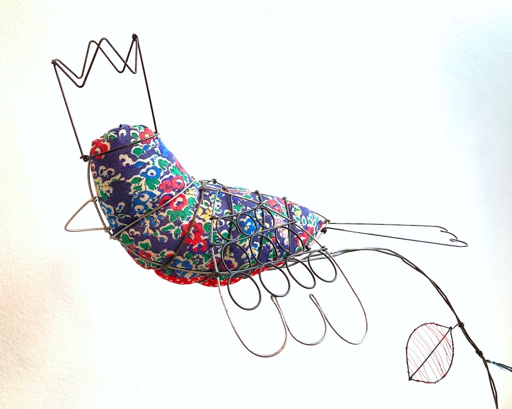 Oiseau caillou bleu foncé – Image 2